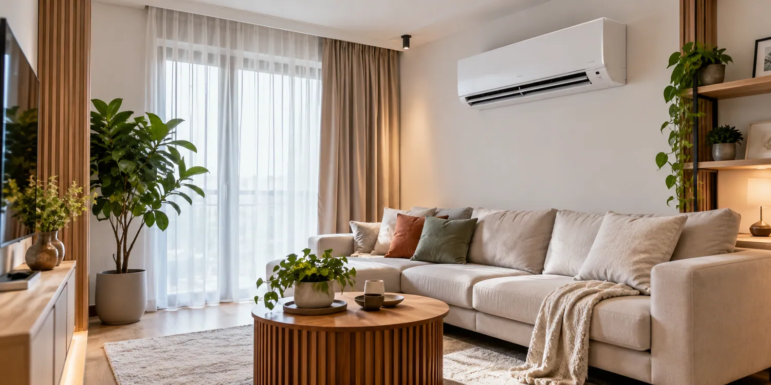 Przytulny salon z klimatyzacją