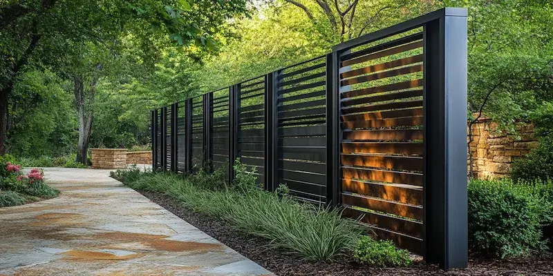 Metallzaun aus Polen